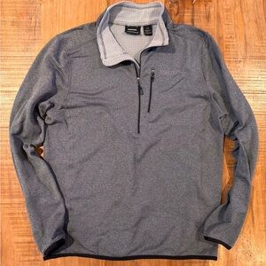 Marmot half zip pullover jacket large grey